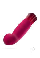 Oh My Gem Classy Rechargeable Silicone Vibrator - Garnet Red